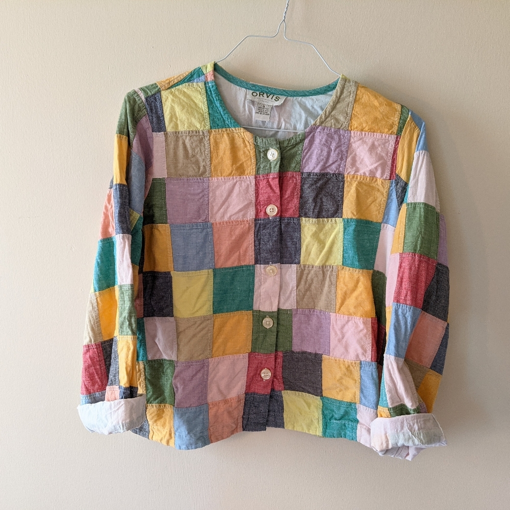 Patchwork Button Down Shirt